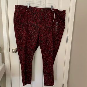 Lane Bryant leopard jeans! NWT